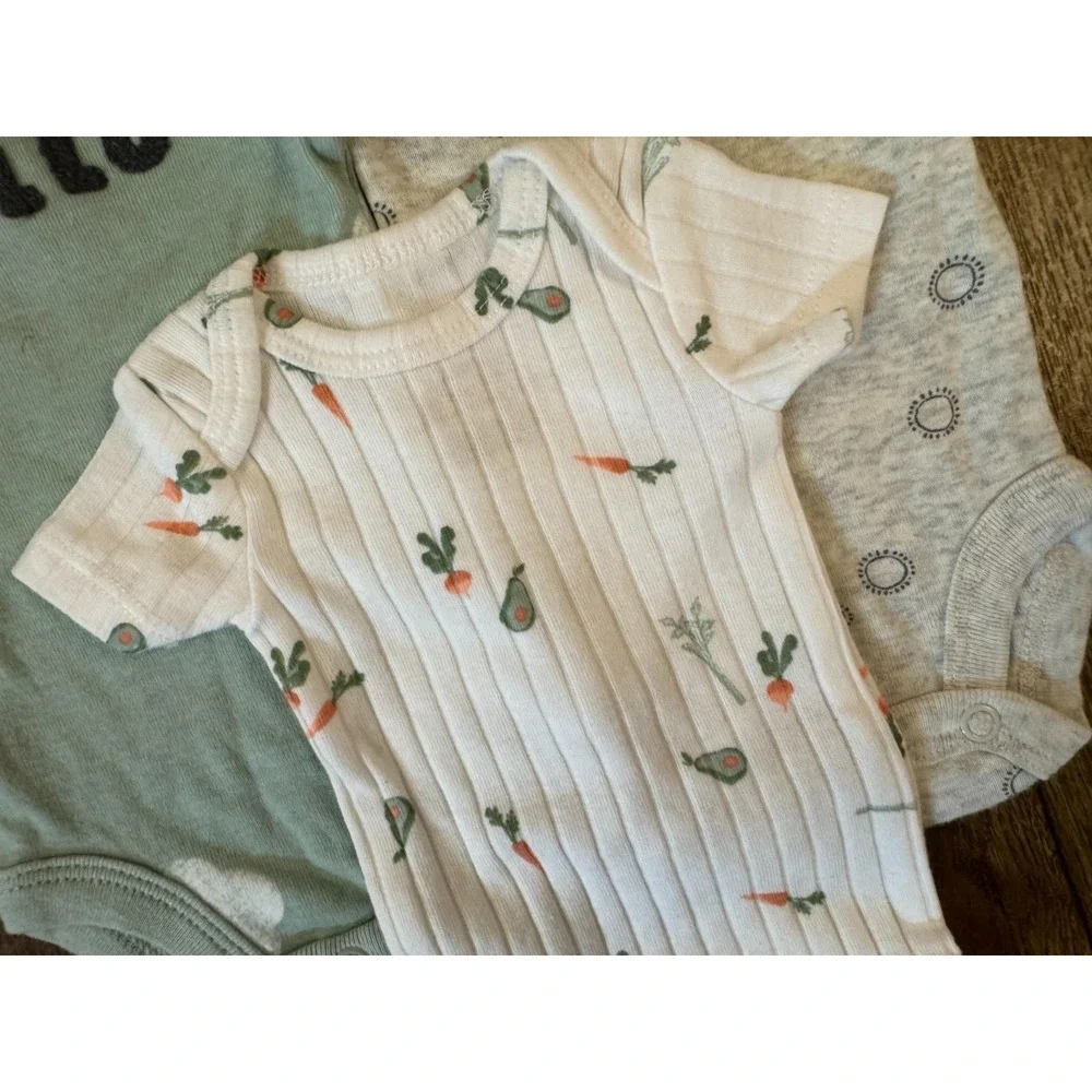 Carter's Baby Boy Unisex Preemie Bodysuits‎ Tee Shirts Clothes Lot Reborn Doll